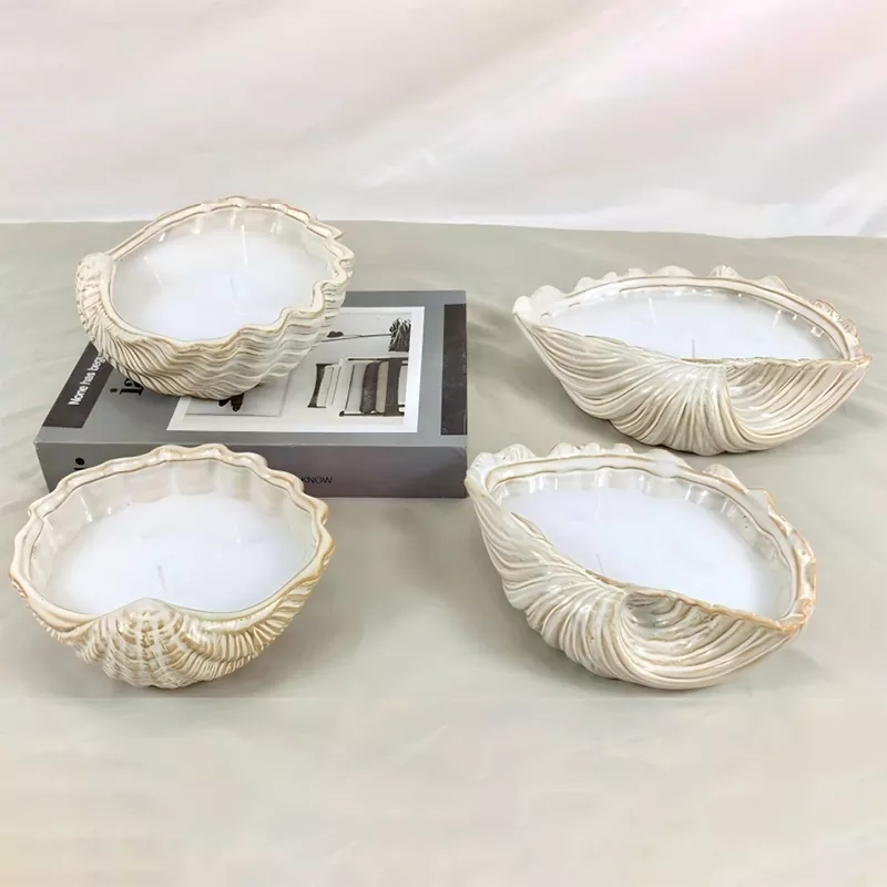 Tempat Lilin Keramik Seashell Tempat Lilin Keramik Seashell
