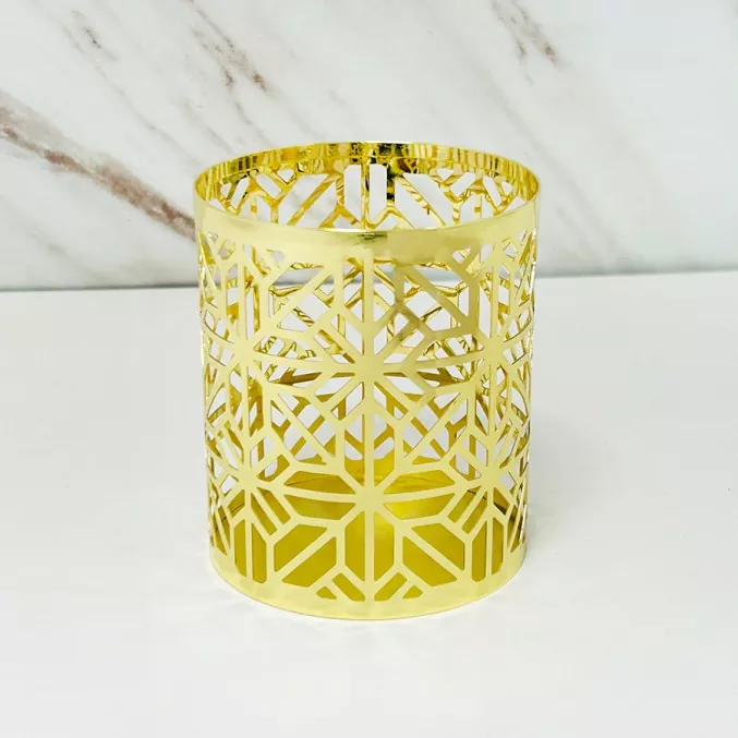 Pemegang Lilin Logam Geometri