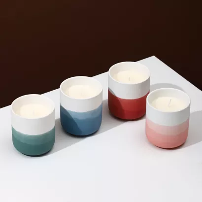 Pemegang Lilin Seramik Ombre