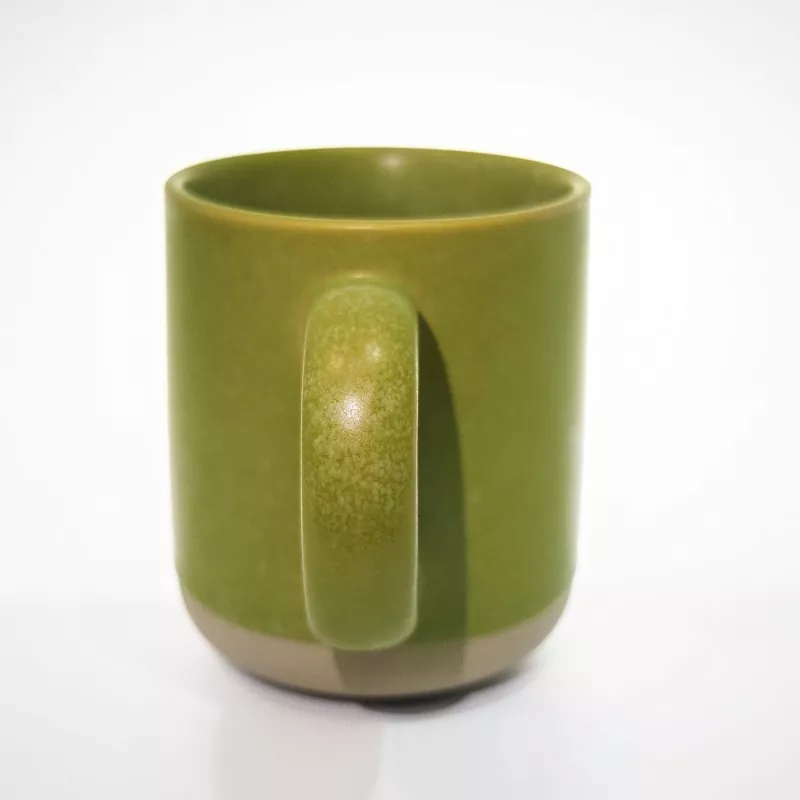 Mug Hijau Perjalanan Seramik Moden yang Mudah